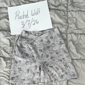 Alphalete gray biker shorts